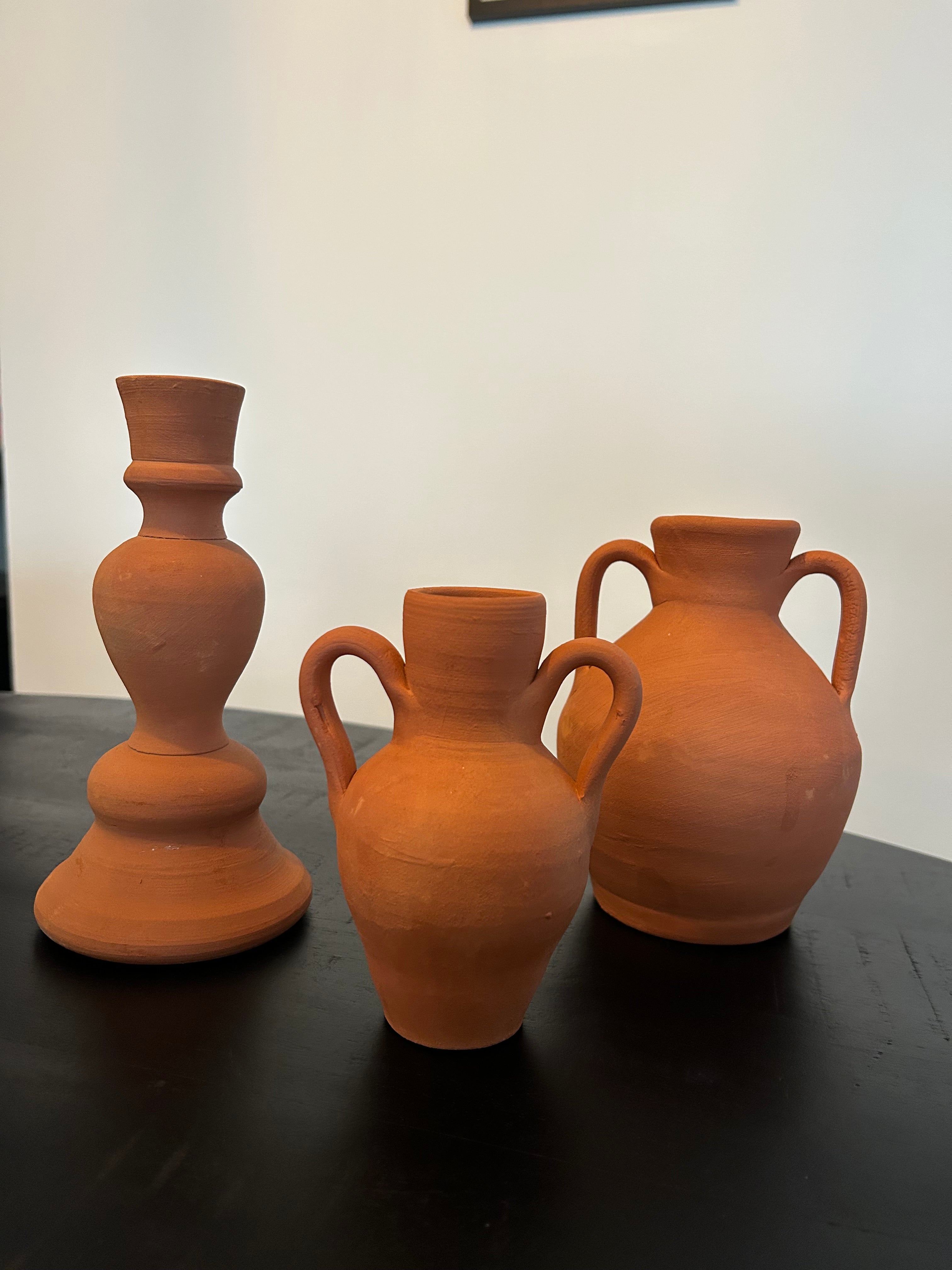 Terracotta potjes