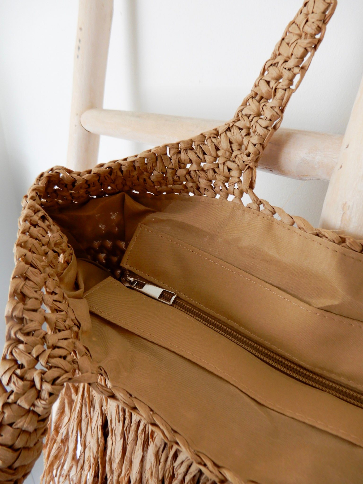 Boho Beach Bag Brown